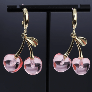 Brincos Argola Cereja