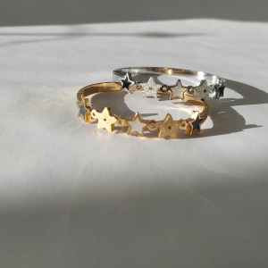 Pulseira Aço Estrelas