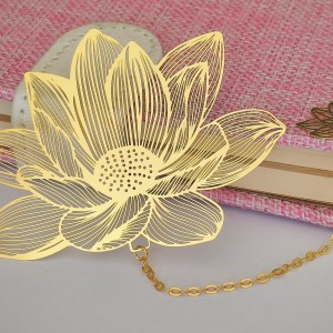 marcador, flor lótus